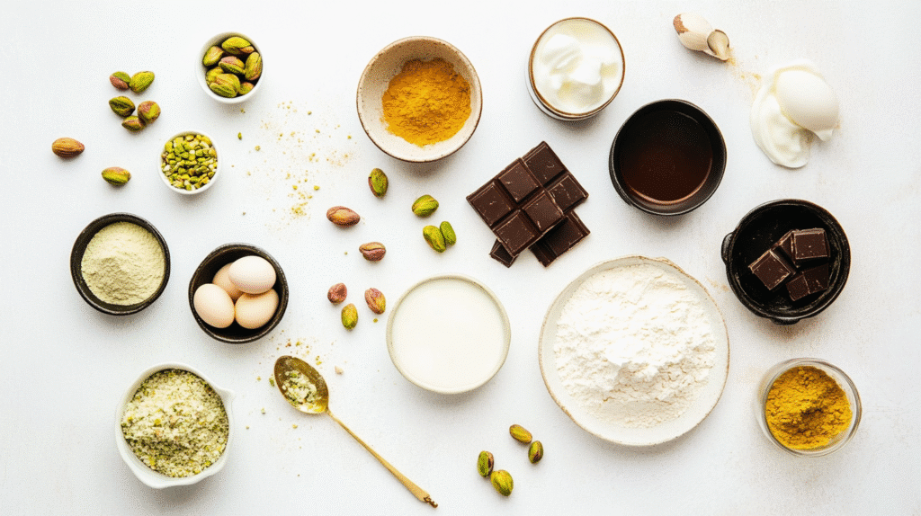 Gluten-Free Pistachio Cake with Ganache: A Unique, Flavor-Packed Dessert 4 ingredients for gluten-free pistachio cake